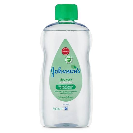 Aceite aloe vera Johnson botella 500 ml