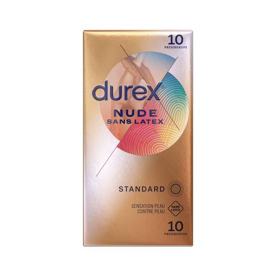 Préservatifs nude sans latex DUREX x10