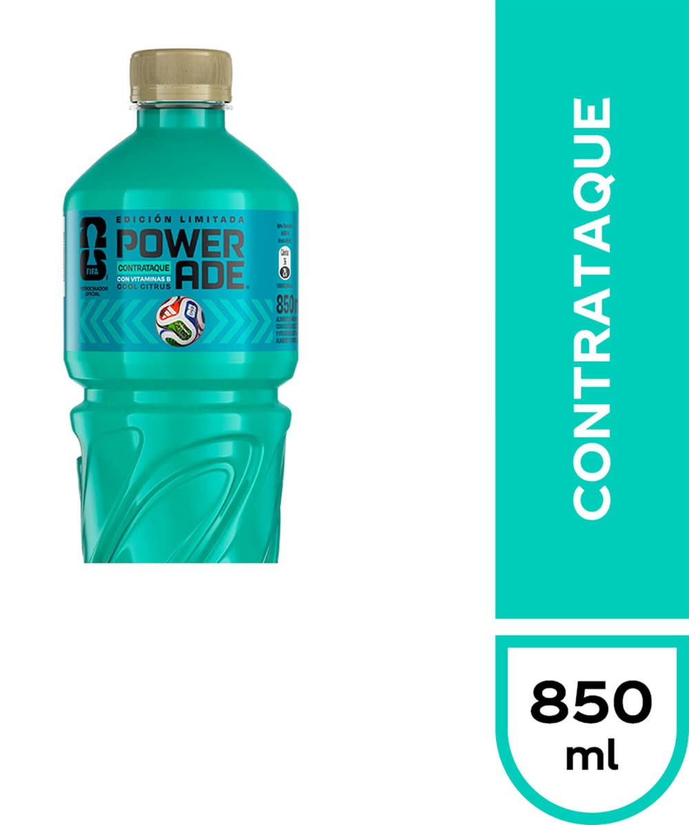 Powerade · Contraataque bebida isotónica - Cool Citrus (850 ml)