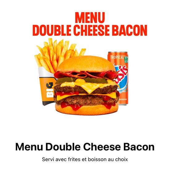 Menu Double Cheese Bacon