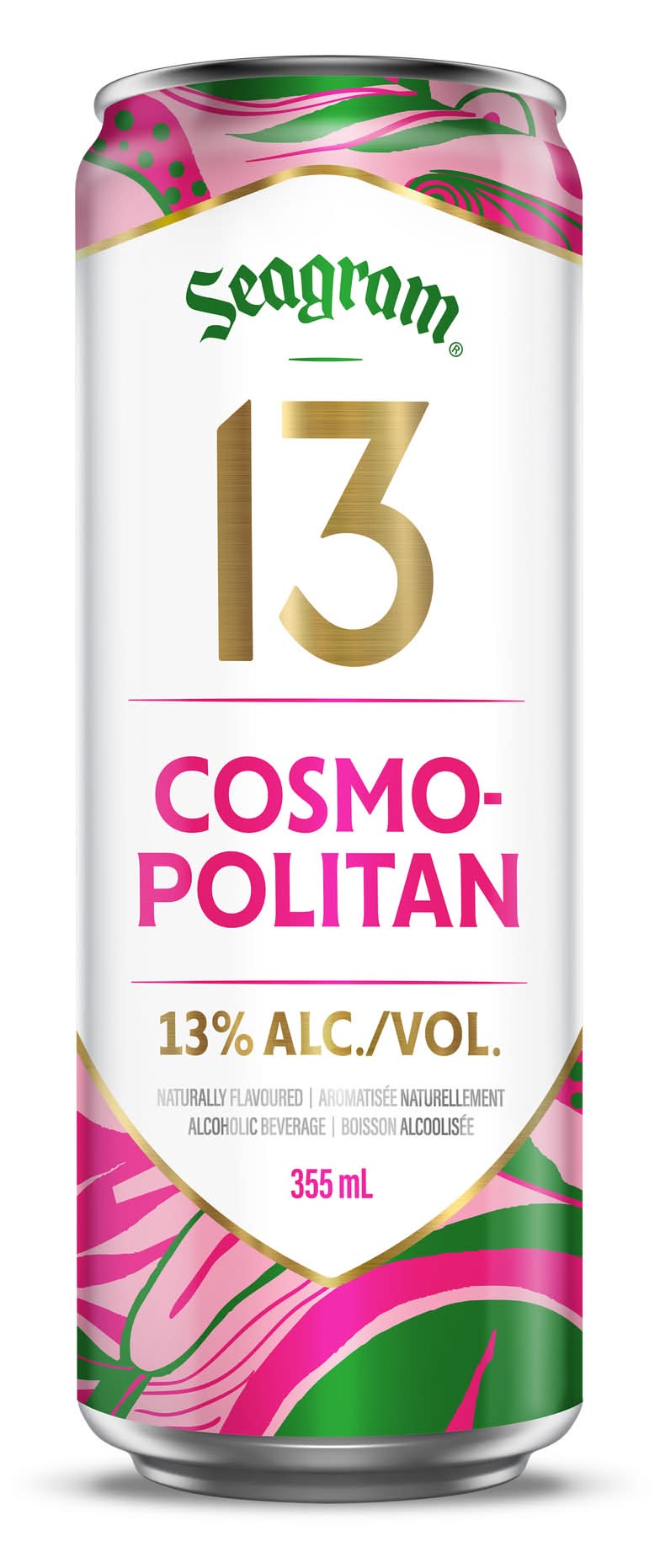 Seagram's 13 Vodka Ready To Drink Cocktail, Cosmopolitan (355 ml)
