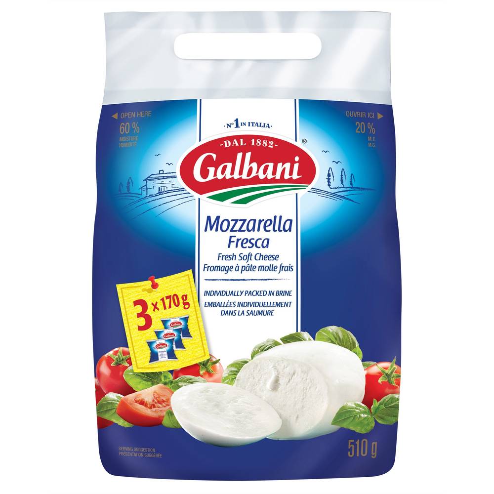 Galbani Mozz Fresca 3X170G C6 L60 H5 Sl30