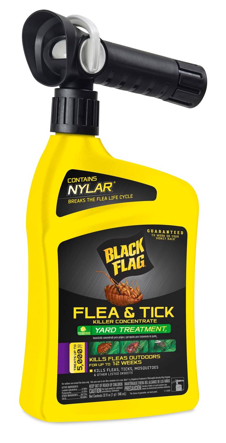 Black Flag Flea and Tick Killer Concentrate Yard Ready To Spray (32 fl oz)