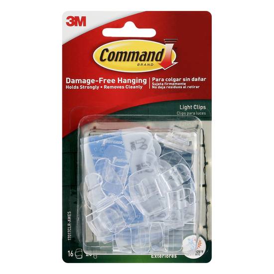 Command Damage-Free Hanging Outdoor Light Clips