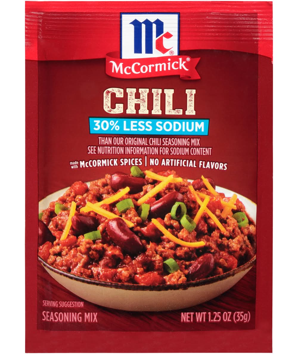 McCormick 30% Less Sodium Chili Seasoning (1.25 oz)