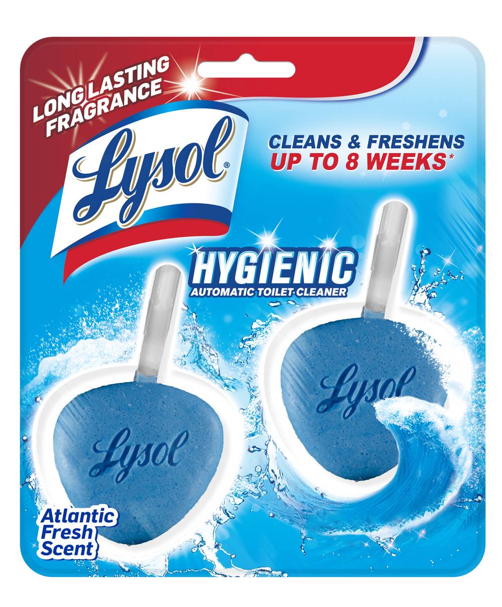Lysol Hygienic Automatic Toilet Cleaner, Atlantic Fresh Scent (2 ct)