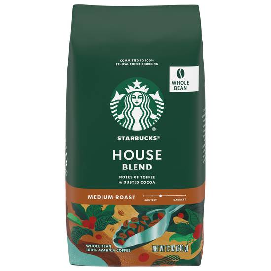 Starbucks 100% Arabica House Blend Medium Roast Coffee (12 oz)