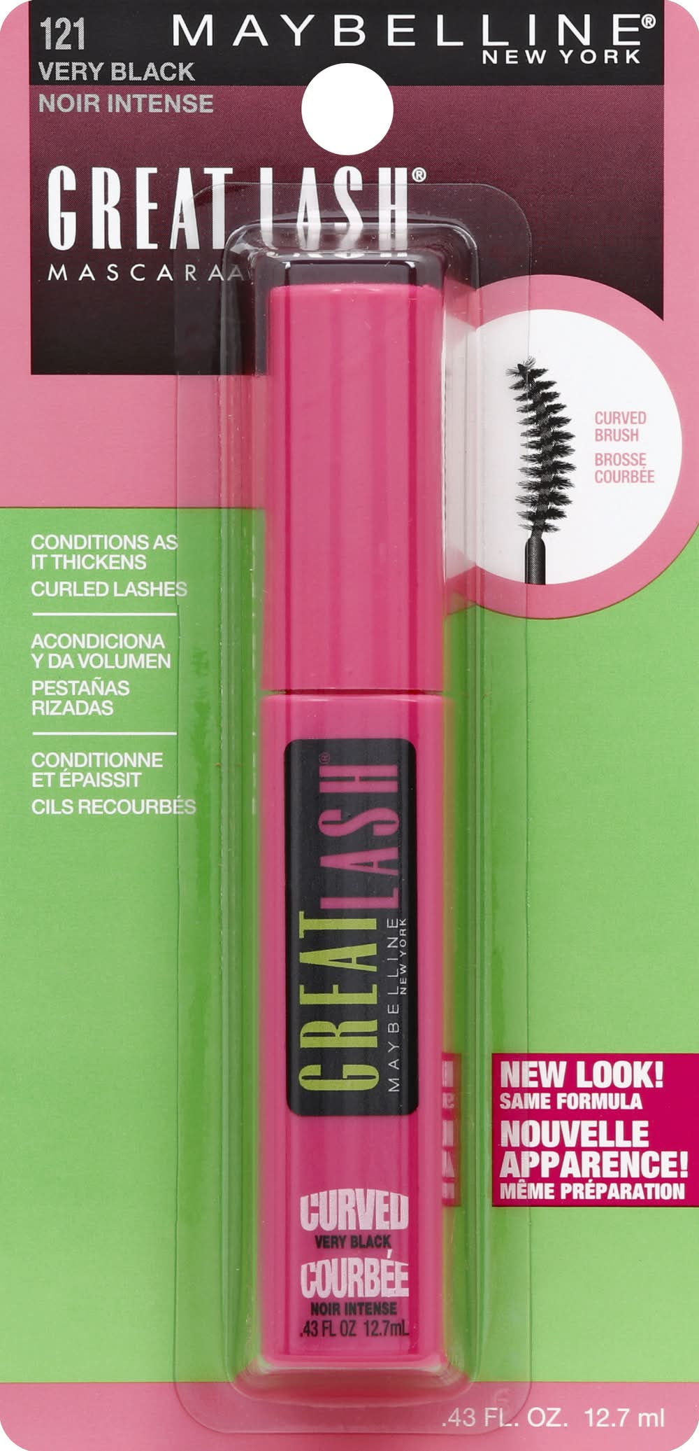 Maybelline 121 Very Black Great Lash Mascara (0.5 fl oz)