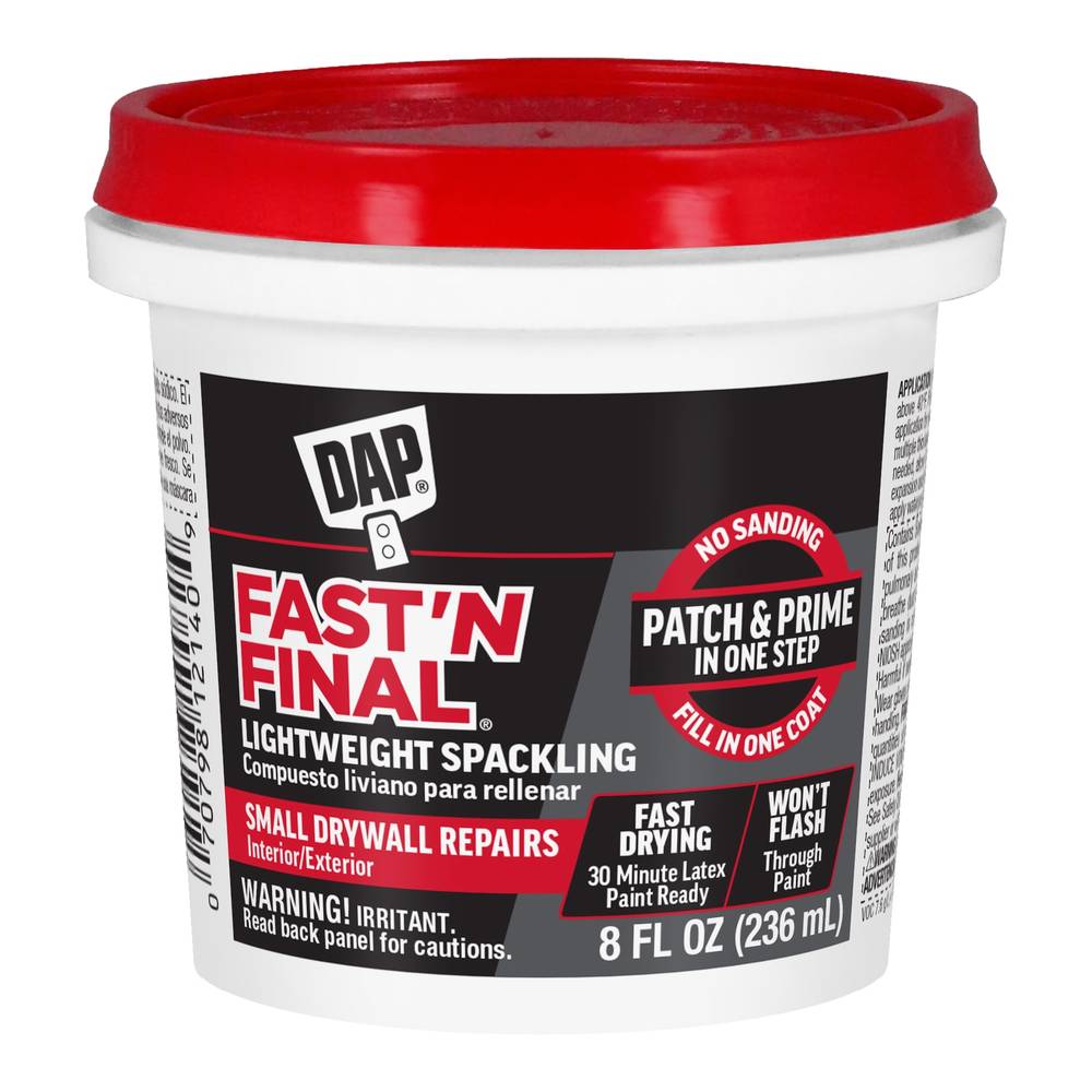 Dap Fast 'N Final Lightweight Spackling