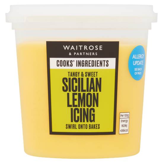 Waitrose & Partners Lemon, Cooks' Ingredients Sicilian Icing (400g)