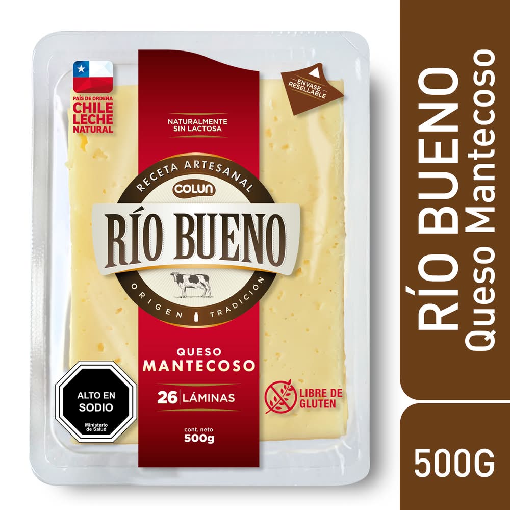 Río Bueno · Queso mantecoso laminado (500 g)