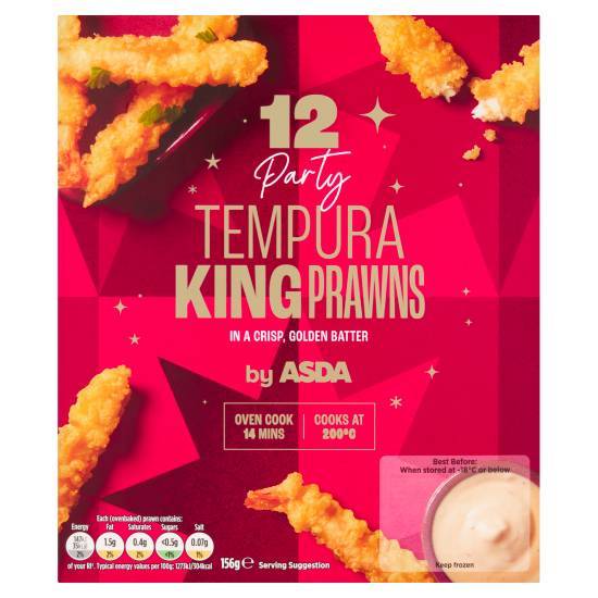 ASDA Party Tempura King Prawns (12 pack)