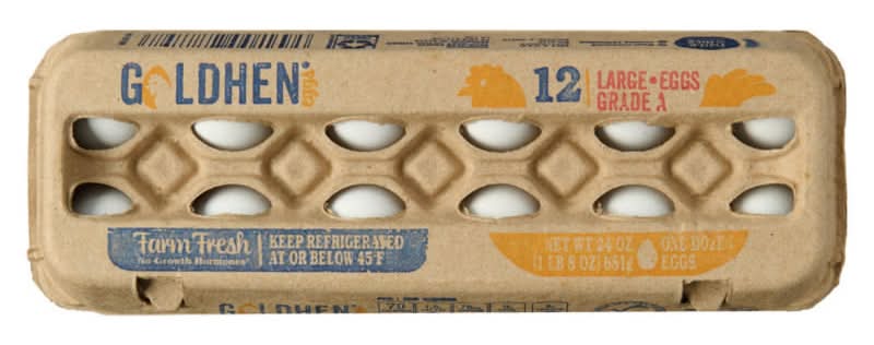 Goldhen Grade A Large White Eggs, 1 dozen