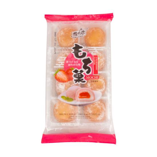 Mochi Strawberry Flavor, Yuki and Love, 240 g