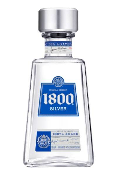 1800 Sliver 100% Agave Azul Blanco Tequila (375 ml)