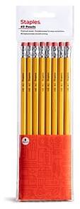 Staples® Wooden Pencil, 2.2mm, #2 Medium Lead, 8/Pack (ST60571-US)