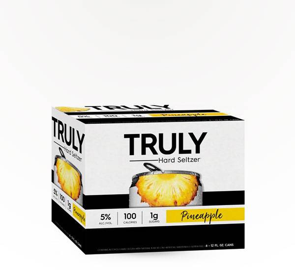Truly Pineapple Hard Seltzer Beer (6 ct, 12 fl oz)
