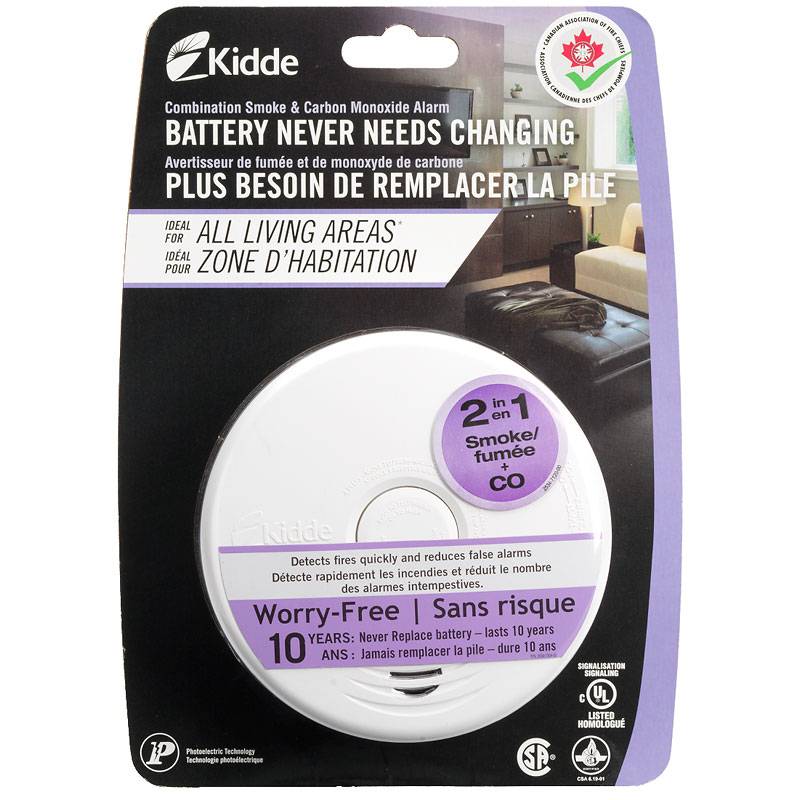 Kidde Worry-Free Living Area Sealed Lithium Battery Power Smoke Alarm (White)