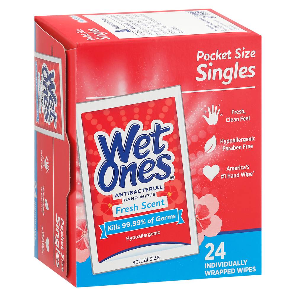 Wet Ones Fresh Scent Antibacterial Hand Wipes (6.4 oz)