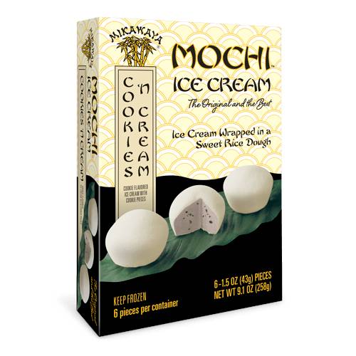 Mikawaya Cookies 'N Cream Mochi Ice Cream (6 x 1.5 oz)