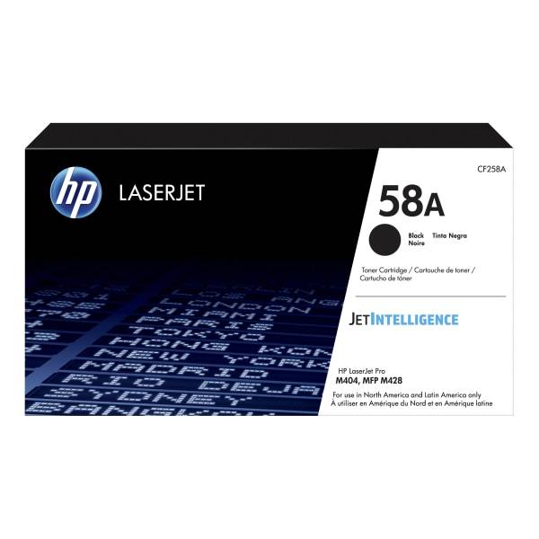 Hp 58a Black Toner Cartridge Cf258a