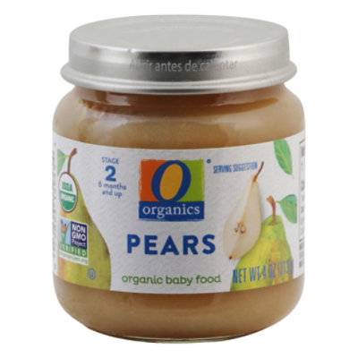 O Organics Baby Food Stage 2, Pears (4 oz)