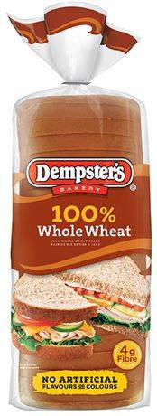 Dempster's Sliced Bread 100% Whole Wheat (675 g)