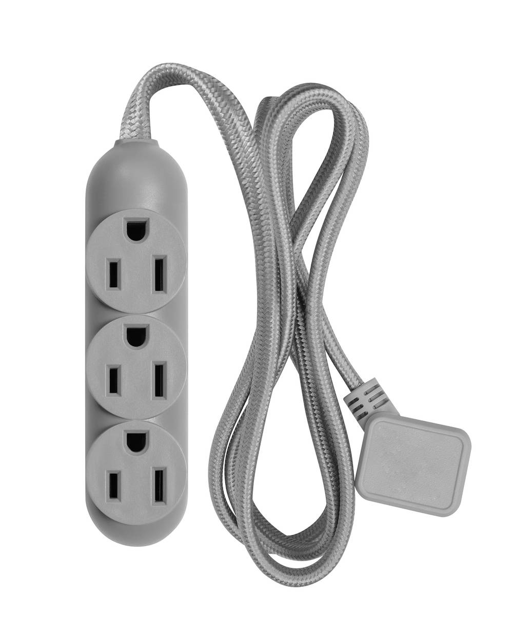 Utilitech 4-ft 3-Outlet Indoor Gray Power Strip | 23244