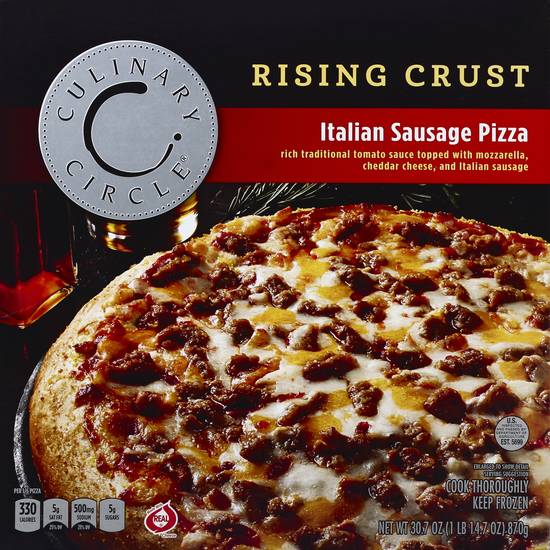 Culinary Circle Rising Crust Italian Sausage Pizza