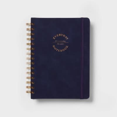 up&up Twin Wire Future Dusk Leatherette Journal Book, 6x8 in