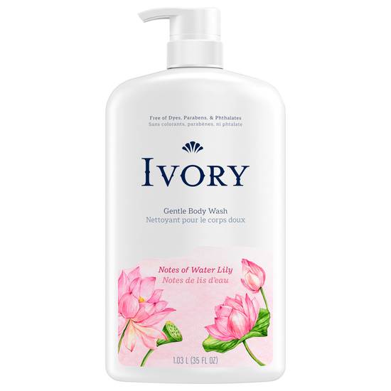 Ivory Water Lily Scent Mild and Gentle Body Wash