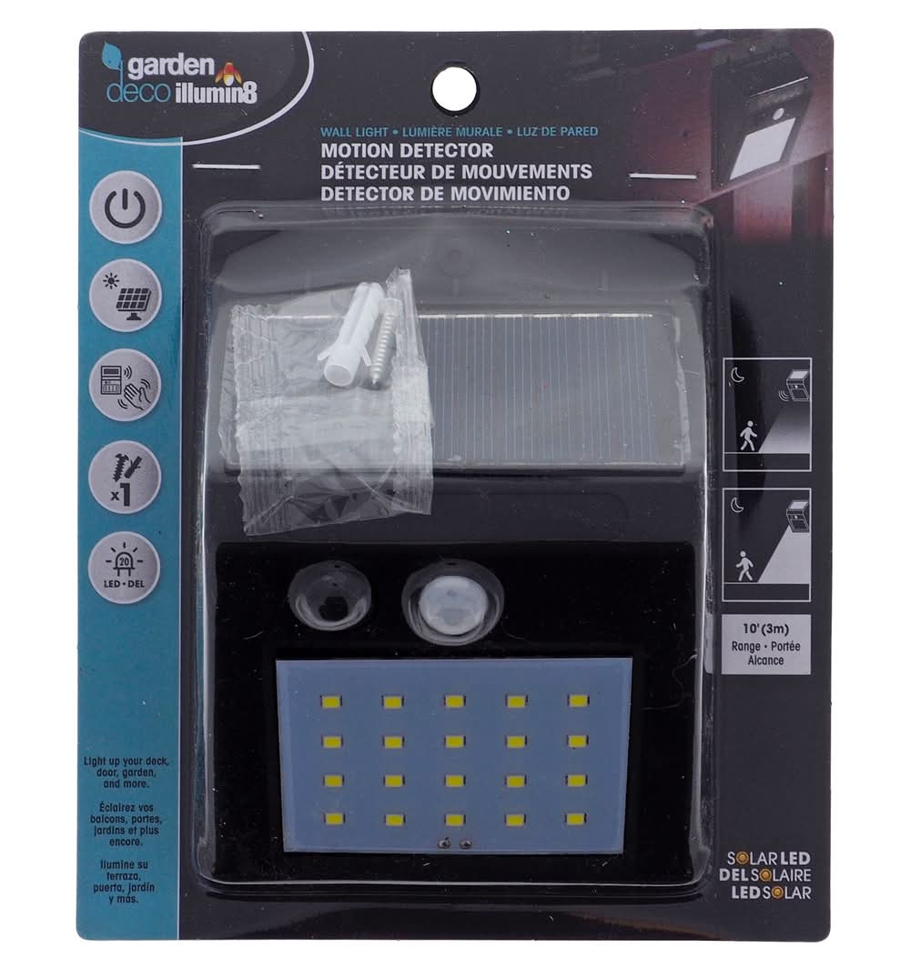 Motion Sensored Solar Wall Led Light