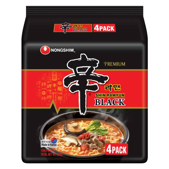 Nongshim Shin Ramyun Black 4 pack 520g