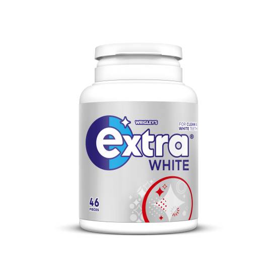 Extra White Sugarfree Mint Flavour Chewing Gum Bottle (46 ct)