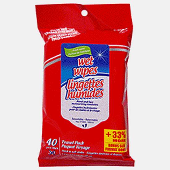 Dollarama Wet Wipes, 40 Pack (40ct)