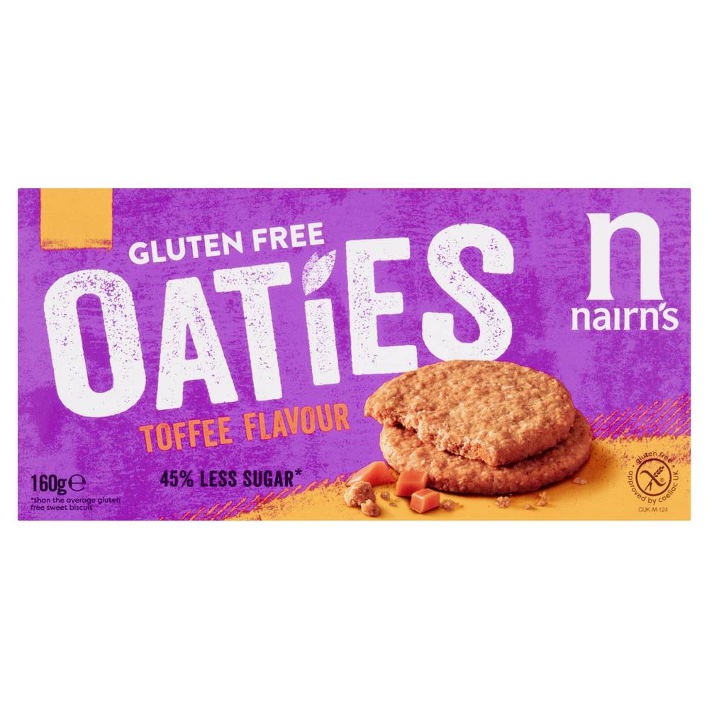 Nairn's Gluten Free Oaties Toffee Flavour 160g