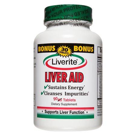 Liverite Liver Aid Dietary Supplement Tablets (90 ct)