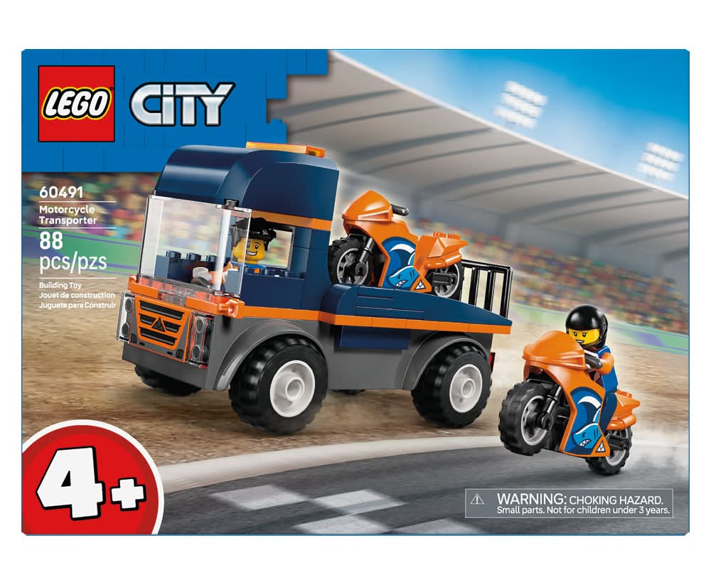 LEGO City Motorcycle Transporter