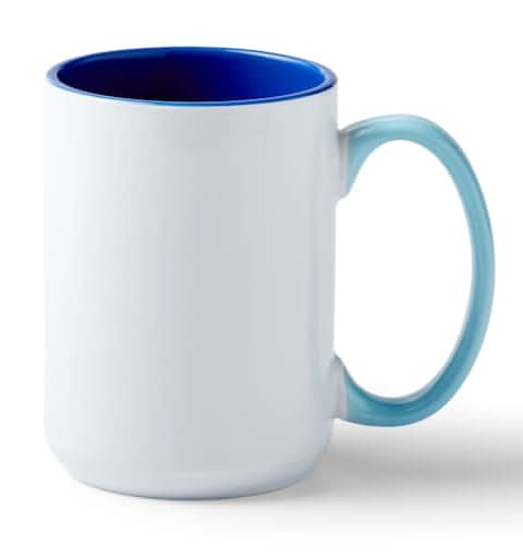 Cricut Beveled Ceramic Mug Blank 15 oz, Ocean