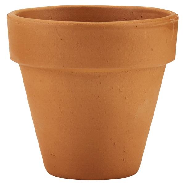 Deroma Terra Cotta 3.5" Standard Clay Pot (each)