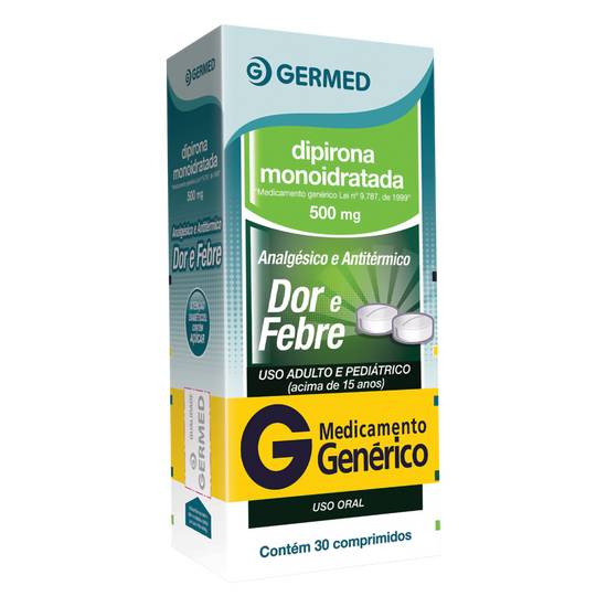 Germed dipirona sódica 500mg (30 comprimidos)