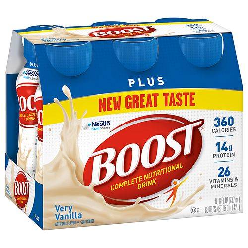 Boost Complete Nutritional Drink Very Vanilla - 8.0 fl oz x 6 pack