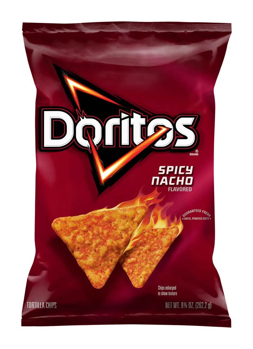 Doritos Flavored Tortilla Chips, Spicy Nacho (9.25 oz)