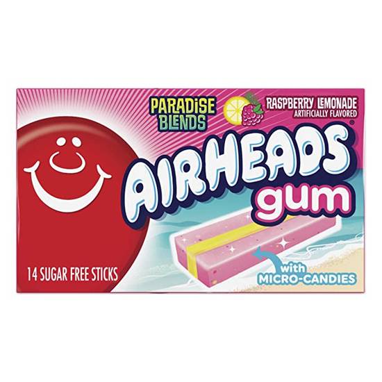 Airheads Candy Sugar-Free Chewing Gum With Xylitol, Raspberry Lemonade