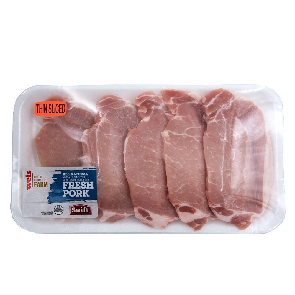 Swift Boneless Pork Chops Thin Sliced