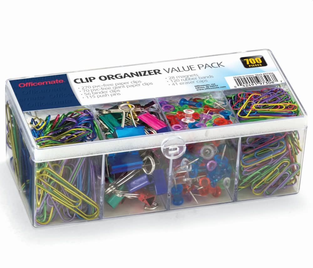 Officemate Assortment Clip Organizer Value pack (520 ct)