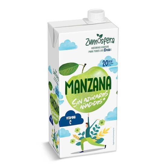 Zumo de Manzana sin Azúcares Añadidos Zumosfera Brik (1 l)