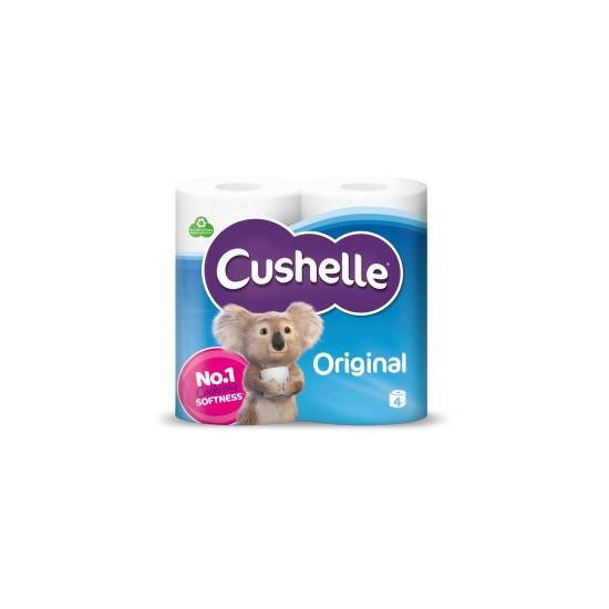 Cushelle White Original Toilet Tissue Rolls