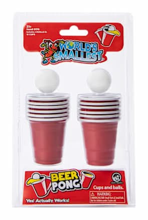 World's Smallest® Beer Pong Set Beer Pong