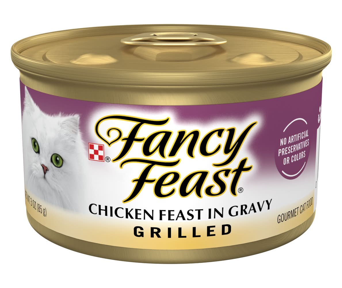 Purina Fancy Feast Grilled Wet Cat Food, Chicken, Adult (3 oz)